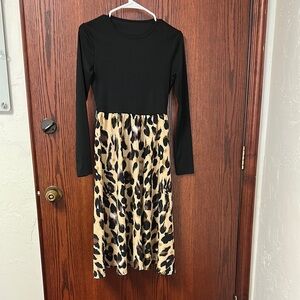 Stylish Black and Tan Kids Dress